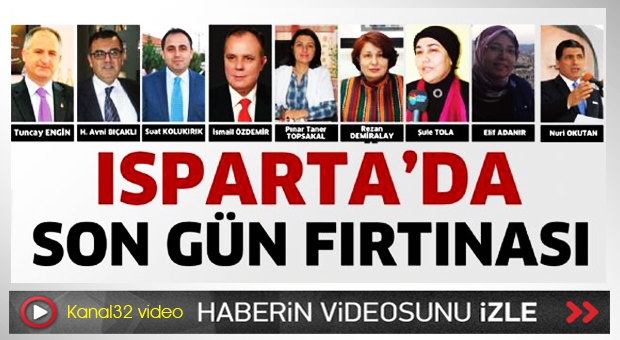 Isparta’da son gün fırtınası