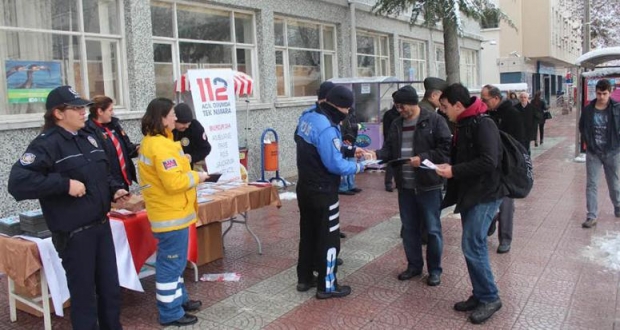 112 MERKEZİ TARAFINDAN VATANDAŞLAR BİLGİLENDİRİLDİ