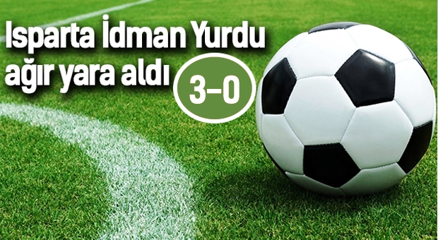 Isparta İdman Yurdu farklı mağlup oldu