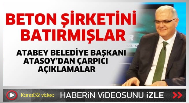 Beton şirketini batırmışlar
