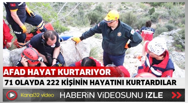 AFAD hayat kurtarıyor