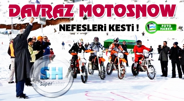 Davraz Motosnow Yarışları Nefes Kesti