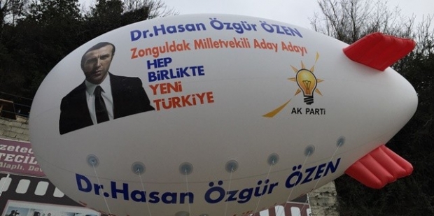 Kampanyasını gökyüzüne taşıdı