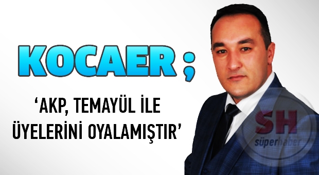 ‘AKP, TEMAYÜL İLE ÜYELERİNİ OYALAMIŞTIR’