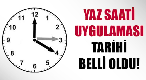 Isparta'da yaz saati uygulaması başlıyor !