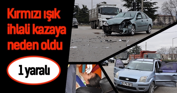 Isparta'da Kırmızı Işık İhlali Kazaya Neden Oldu