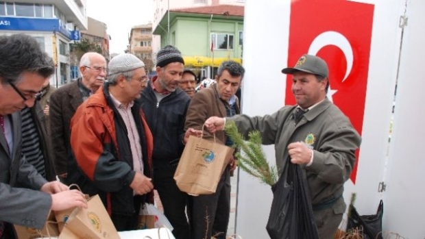Isparta'da 5 Bin Fidan Dağıtıldı
