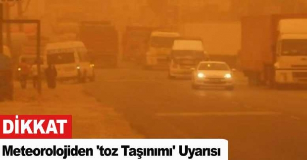 Isparta'da toz taşınımı