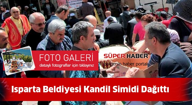 Isparta Belediye'si Kandil Simidi Dağıttı.