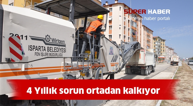 Isparta'da 4 yıllık sorun bitiyor
