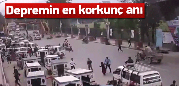 Nepal'deki depremin en korkunç görüntüsü