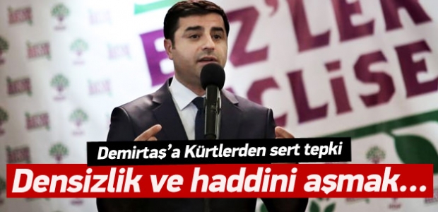 Demirtaş'a Kürtlerden sert tepki