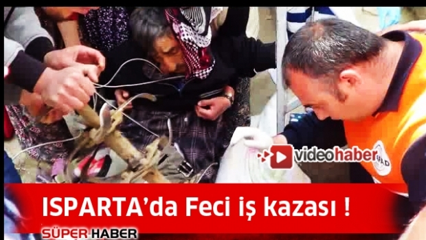 Isparta'da yine bir Çapa makinesi iş kazası !
