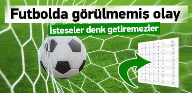 Futbol tarihinde görülmemiş olay