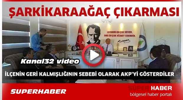 Isparta CHP Şarkikaraağaç'a çıkarma yaptı