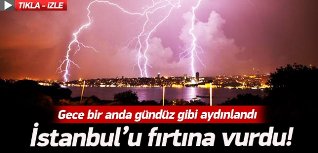 İstanbul'da beklenen o yağış başladı