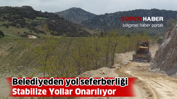 Isparta Belediyesi'nden yol seferberliği
