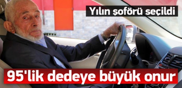 Rize'de yılın şoförü 95 yaşındaki Hızır dede