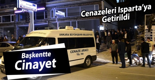 Cenazeleri Isparta'ya Getirildi