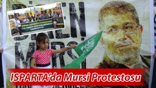 Isparta'da Mursi Protestosu