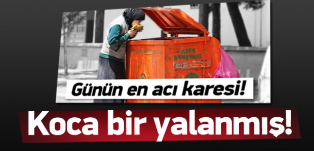 ''Çöpten yiyen Suriyeli kadın'' yalan çıktı