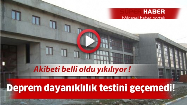 Deprem dayanıklılık testini geçemedi ve yıkılıyor