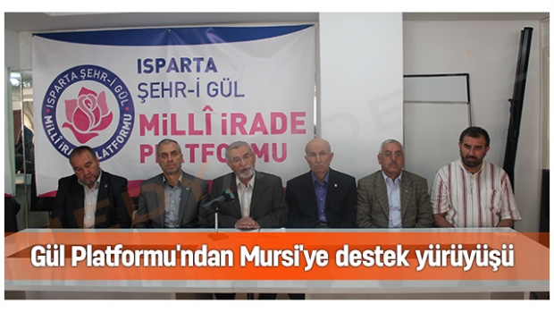 Gül Platformu'ndan Mursi'ye destek yürüyüşü
