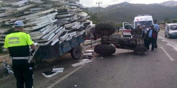Isparta’da trafik kazası : 7 yaralı