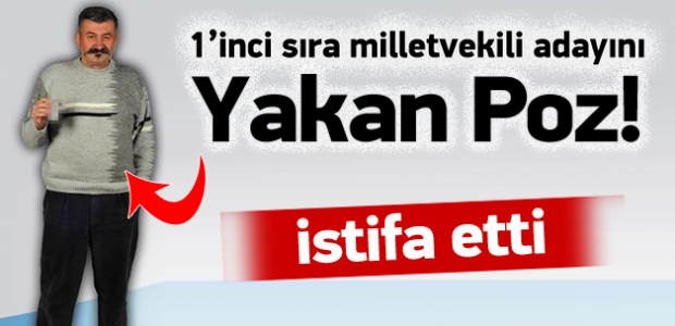 Rakı kadehli seçim afişi istifa ettirdi