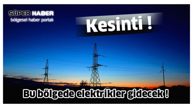 Isparta'da elektrik kesintileri