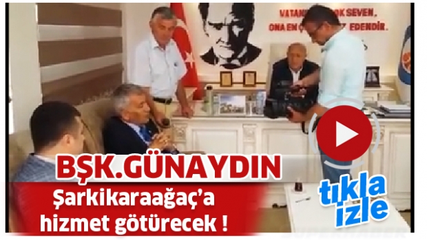 Başkan günaydın şarkikaraağaç'a yol ve asfalt yapacak