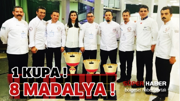 8 Madalya 1 Kupa
