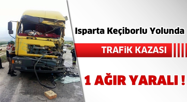 Isparta Keçiborlu Yolunda Kaza
