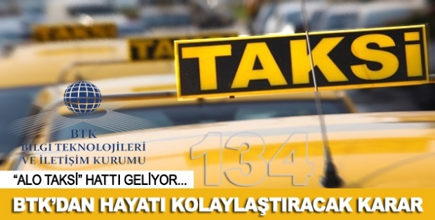 ''Alo Taksi'' hattı geliyor