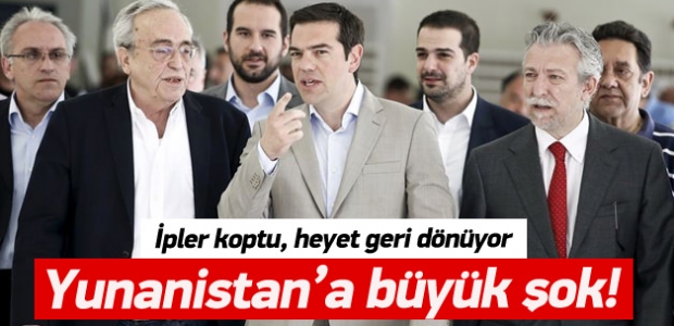 Yunanistan'la müzakereler durdu!