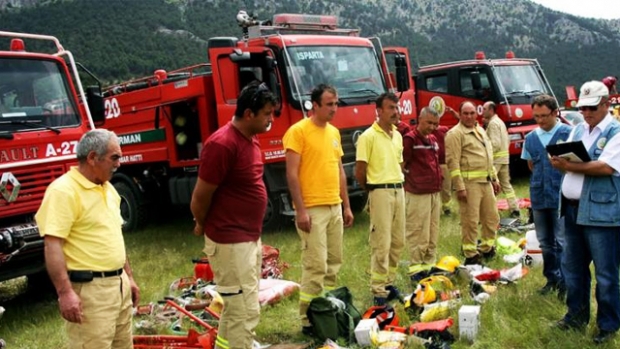Eğirdir’de Orman Yangını Tatbikatı