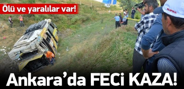 Ankara'da feci kaza!