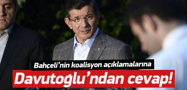 Davutoğlu'ndan koalisyon açıklaması