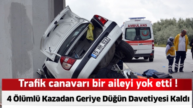 Bir aile kazada yok oldu