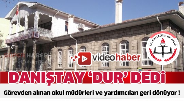 Danıştay 'dur' dedi