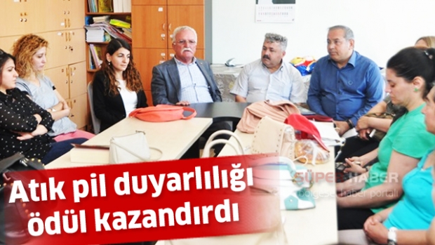 Atık pil duyarlılığı ödül kazandırdı