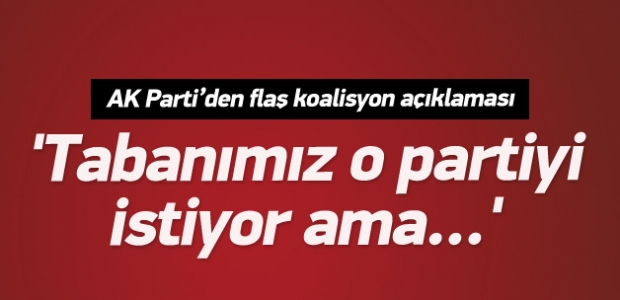 Beşir Atalay'dan flaş koalisyon açıklaması