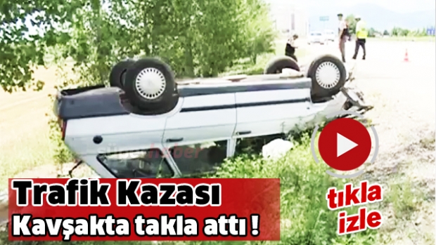 Isparta Eğirdir Yolunda Araç takla attı: 1 yaralı
