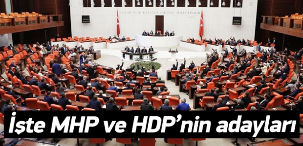 MHP ve HDP Divan üyelerini bildirdi