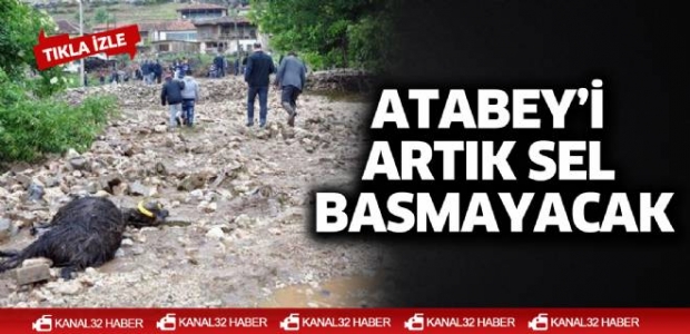 Taşkın koruma yapılıyor  Atabey’i artık sel basmayacak