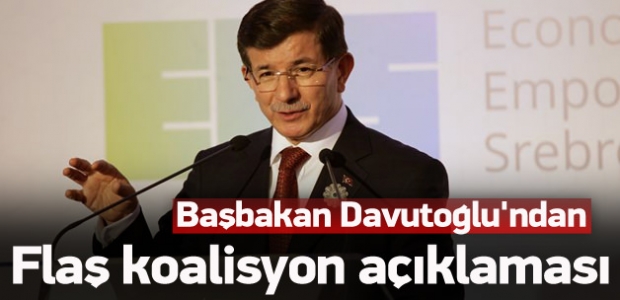 Başbakan'dan flaş koalisyon açıklaması