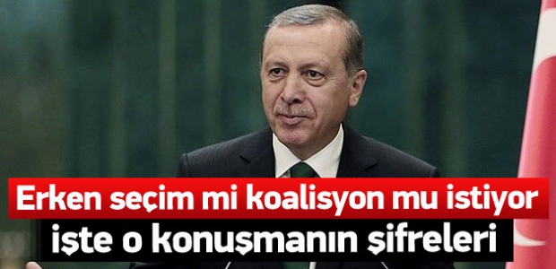 Erdoğan erken seçim mi yoksa koalisyon mu istiyor