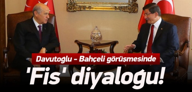 Davutoğlu-Bahçeli görüşmesinde ‘Fis’ diyaloğu