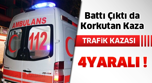 ISPARTA’DA ZİNCİRLEME KAZA 2 YARALI