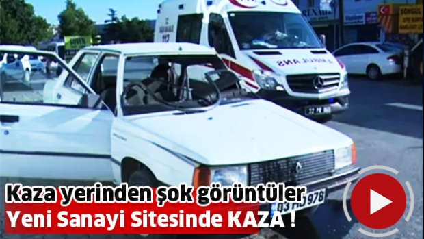 Isparta Yeni Sanayi Sitesinde Trafik Kazası !